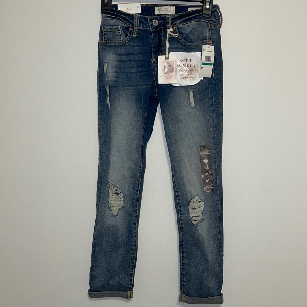 NWT Jessica Simpson Forever Rolled Ankle jeans 00